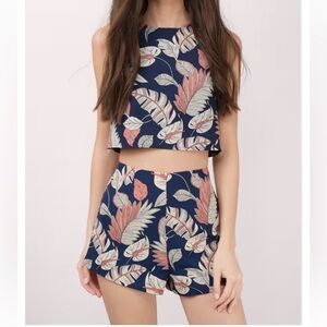 Tobi Palm Crop Short Set XS